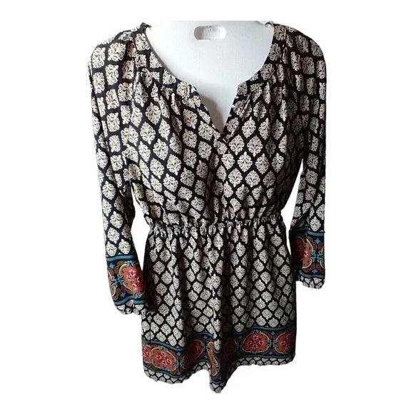 𝅺NORDSTROM Girls Soprano Dress Empire Waist Tunic Dress Size L 14 - Picture 4 of 14